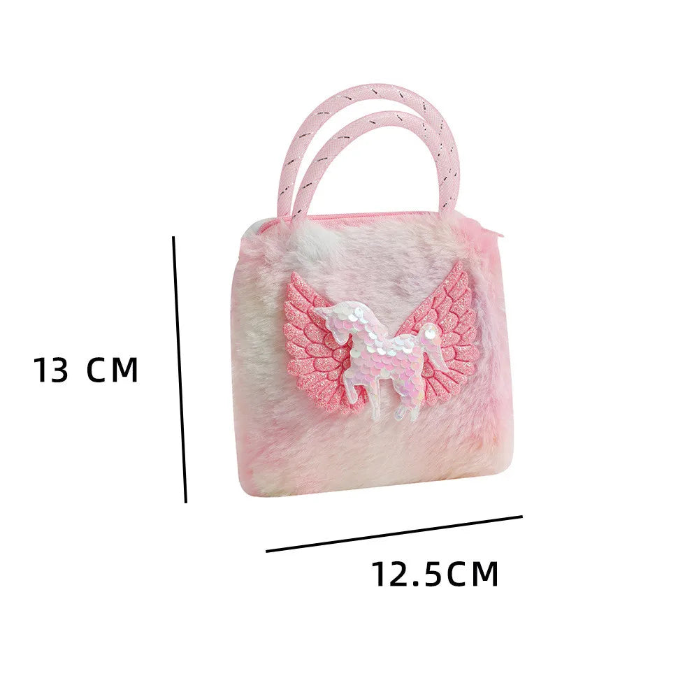 Plush Unicorn Kids Handbag