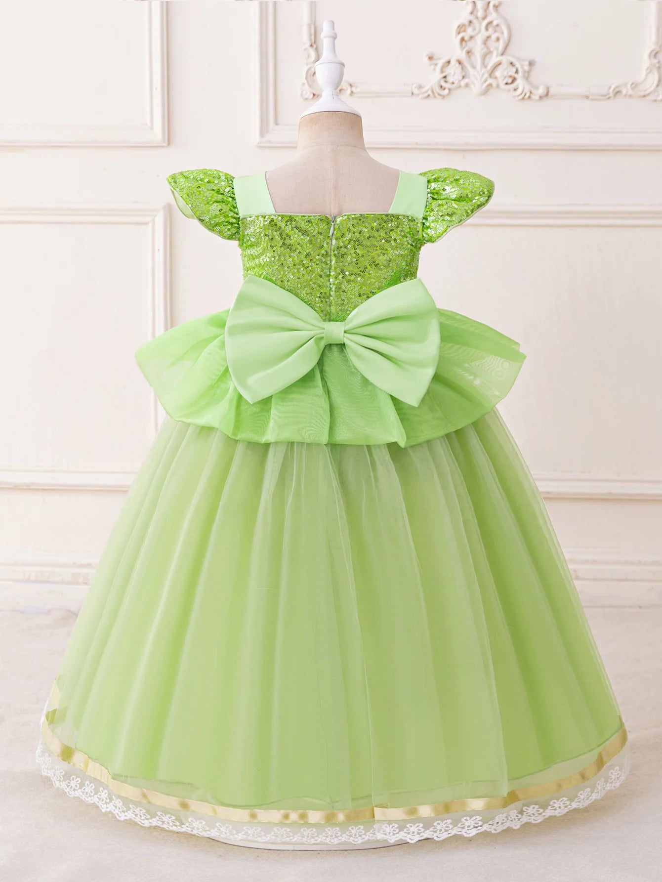 Green Princess Dress for Girls