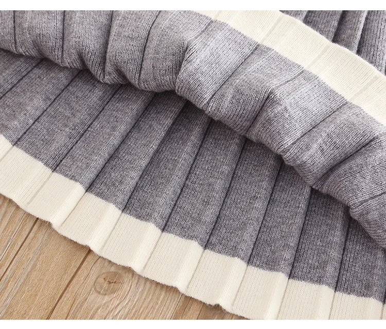 Cozy Elegance Knit Set Gray