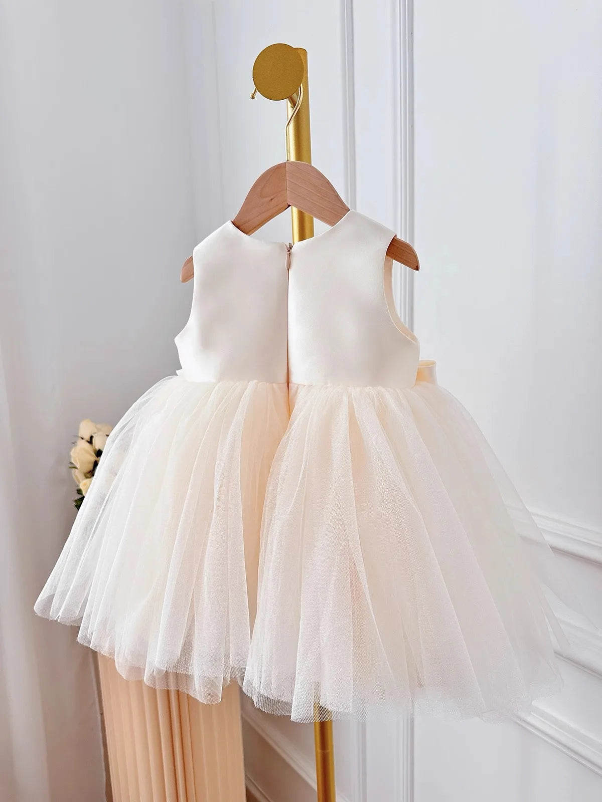 Ivory Pearl Petal Dress