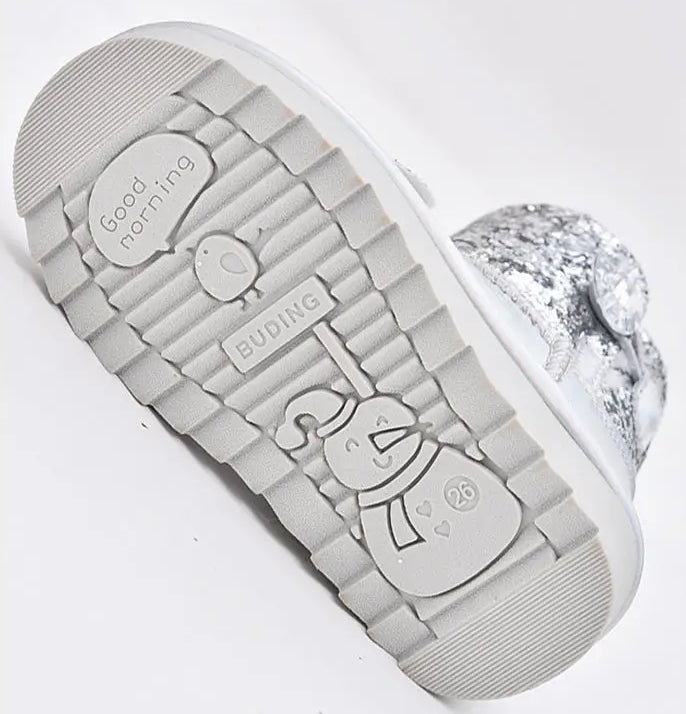 Snow Queen Girls’ Silver Winter Boots