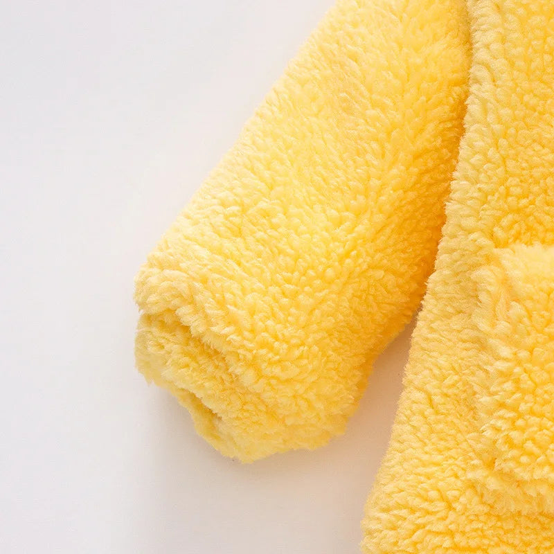 Honey Bear Fleece Coat – Pure Cuteness, Wrapped in Warmth