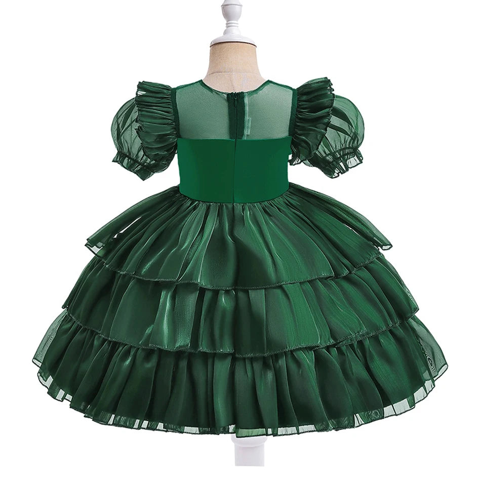 Holiday Ruffle Bow Dress