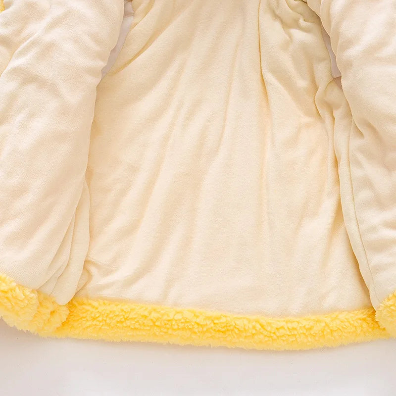 Honey Bear Fleece Coat – Pure Cuteness, Wrapped in Warmth