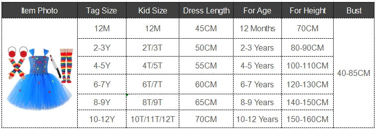 Creepy Doll Tutu Costume for Girls