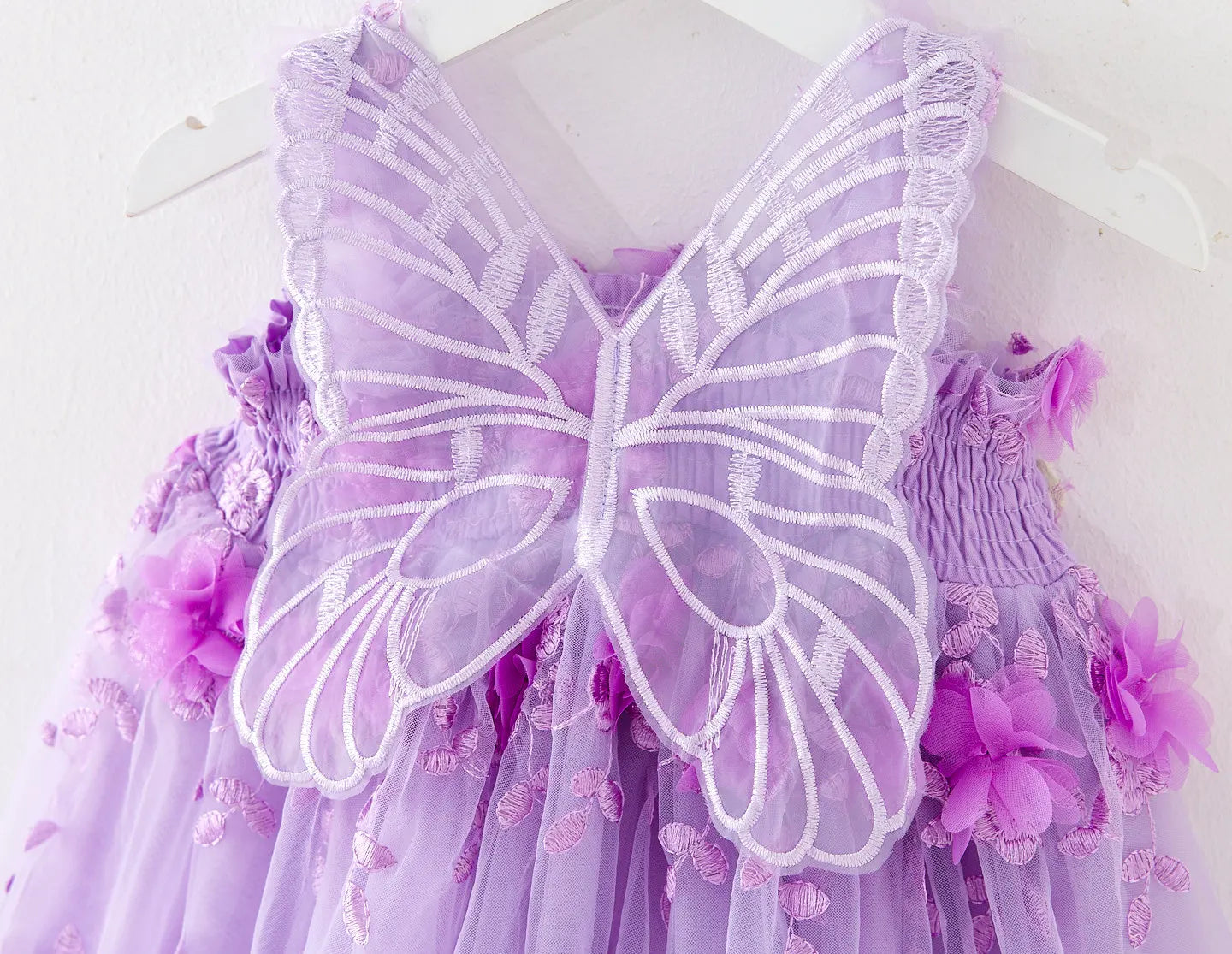 Girls’ Lavender Butterfly Princess Dress