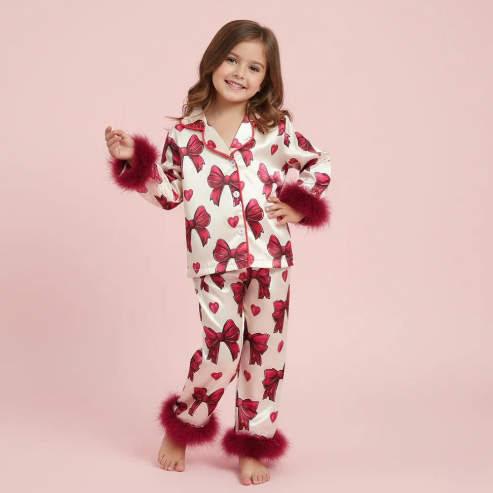 Berry Bow Kids Pajamas