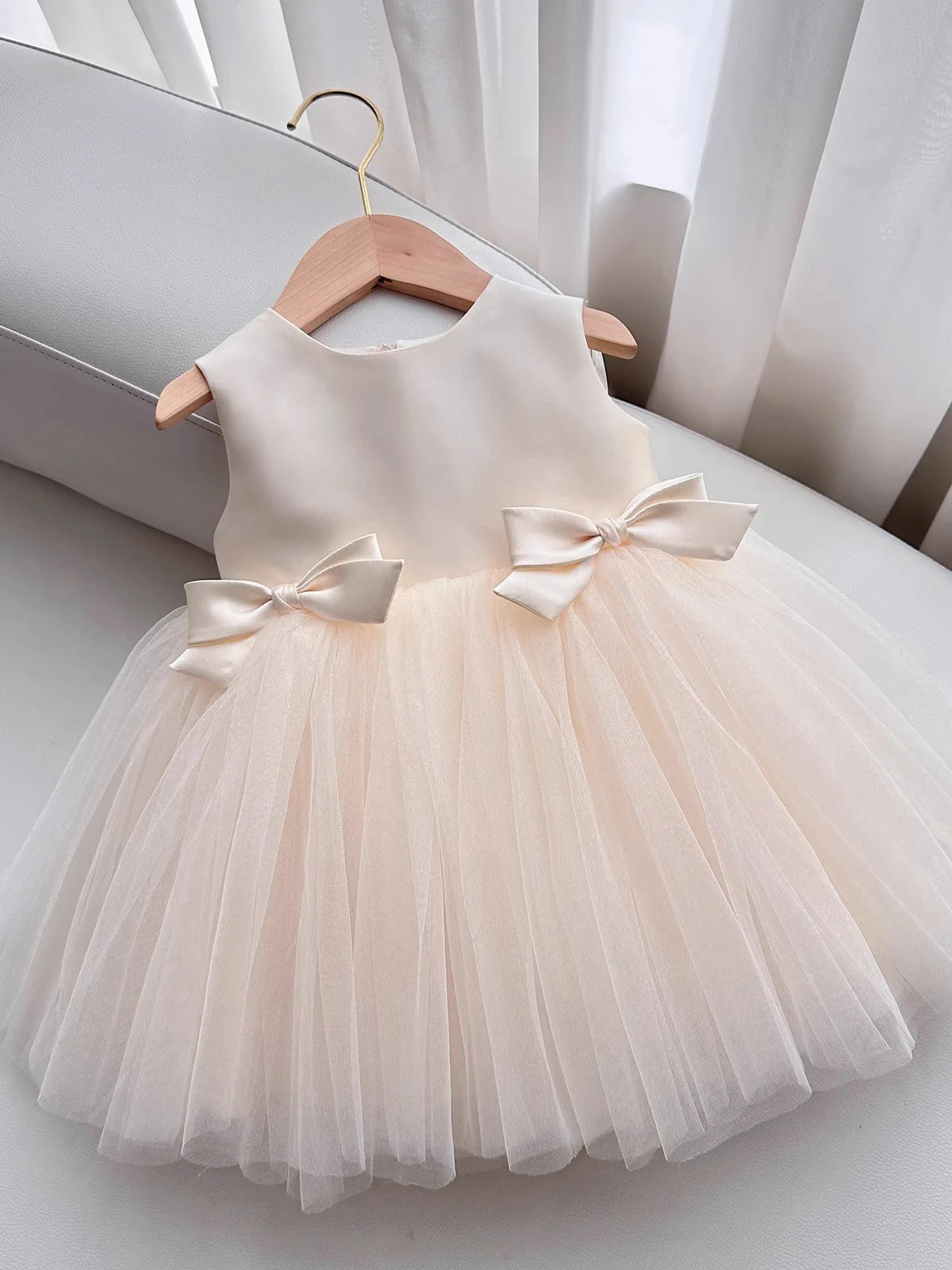 Ivory Pearl Petal Dress