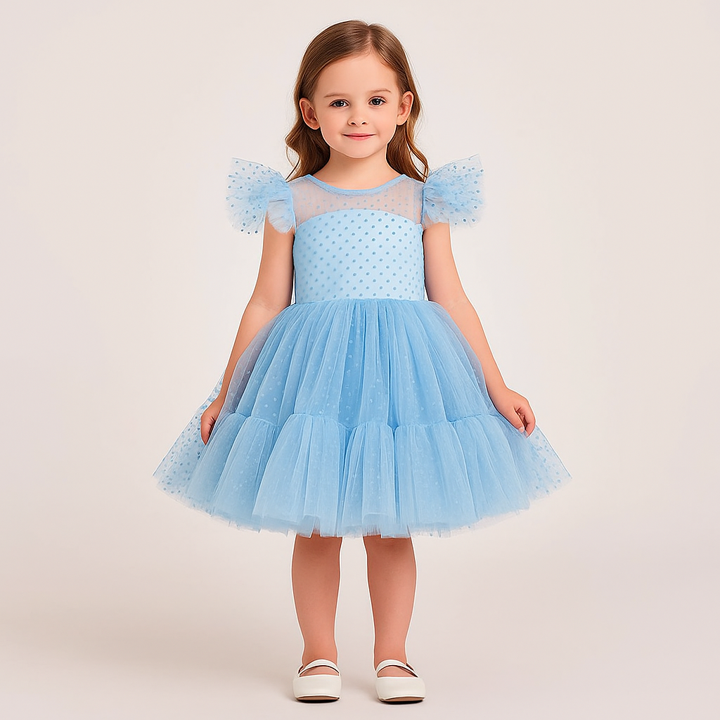 Vestido de fiesta infantil de tul – Colores
