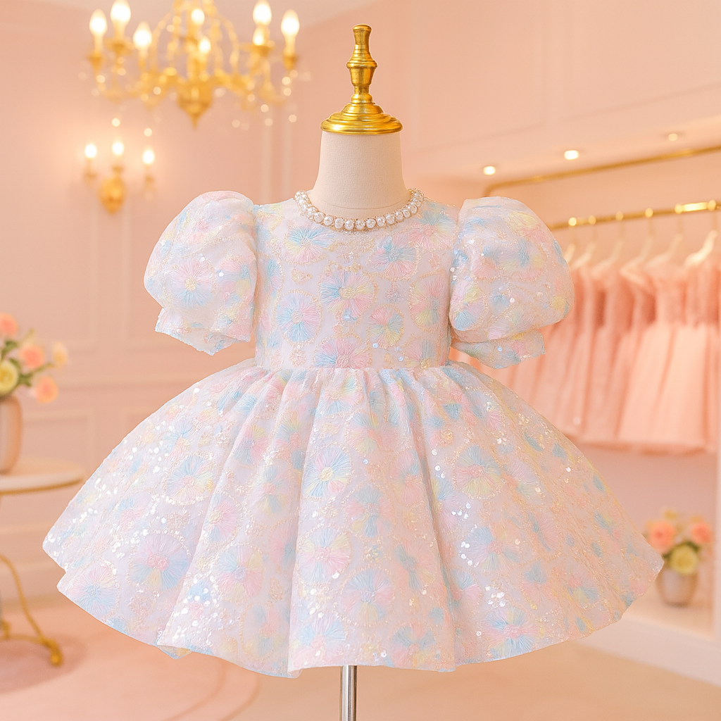 Pastel Garden Sparkle Dress
