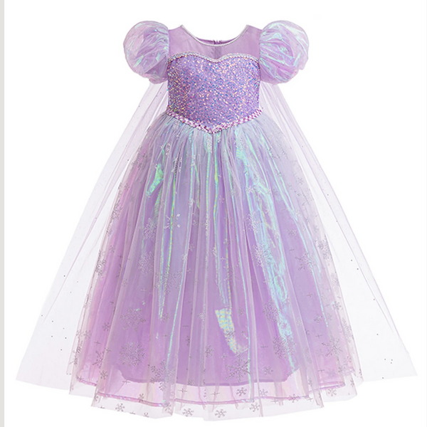 Luna Sparkle Princess Dress – Lilac Magic
