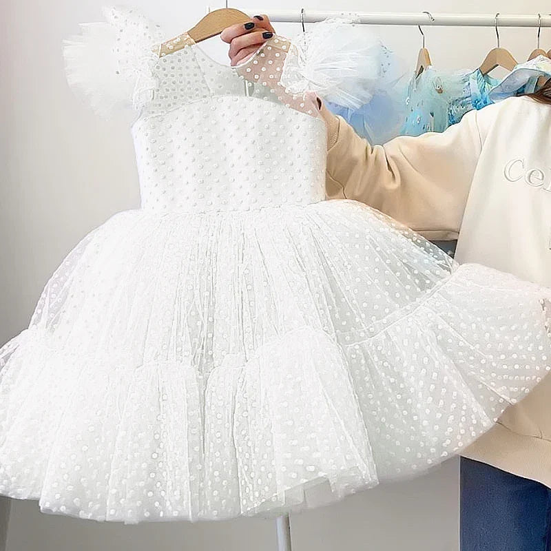 Vestido de fiesta infantil de tul – Colores