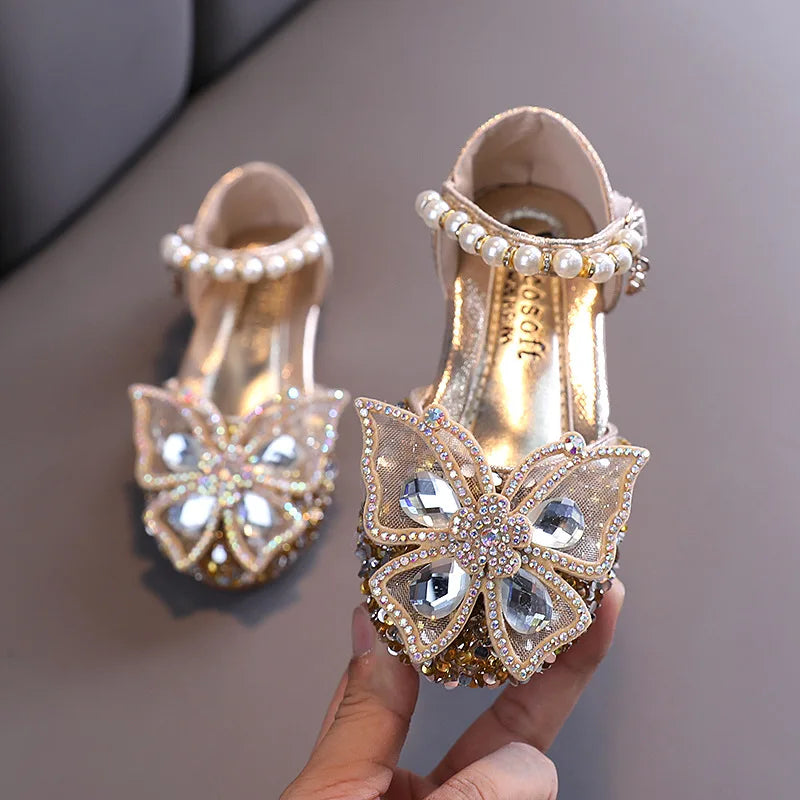 Girls' Party Shoes – Crystal Butterfly Edition