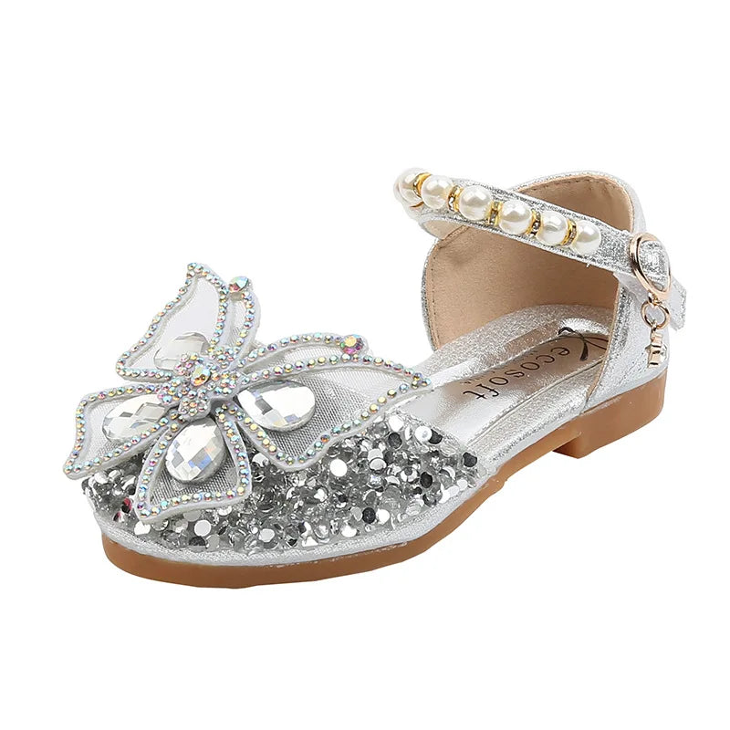 Girls' Party Shoes – Crystal Butterfly Edition