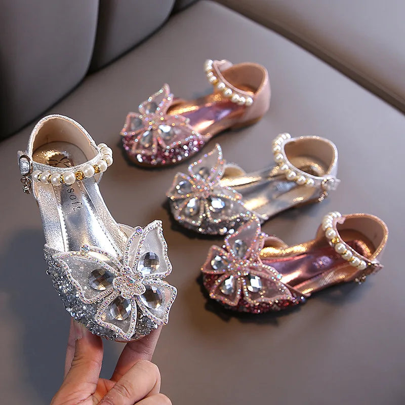 Girls' Party Shoes – Crystal Butterfly Edition