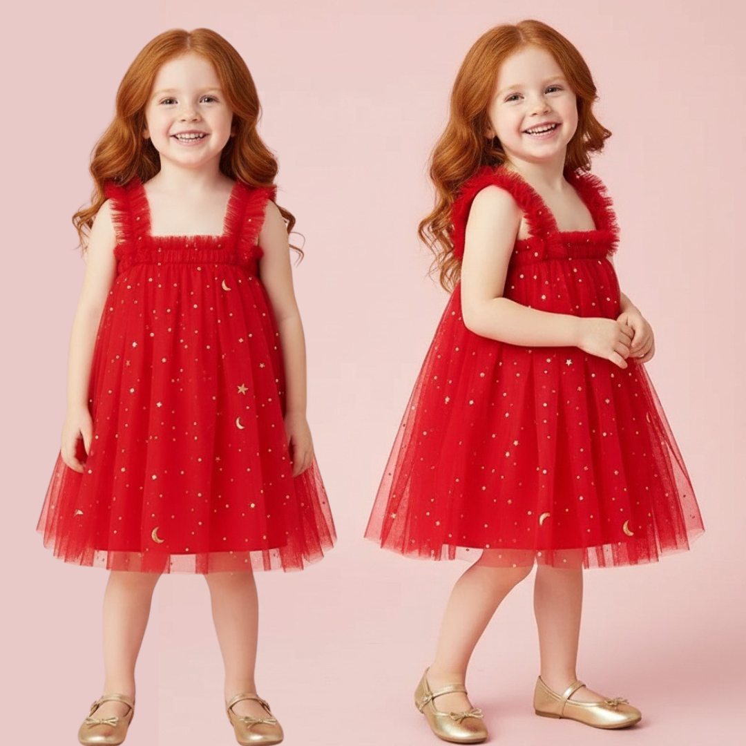 Christmas Starry Tulle Dress