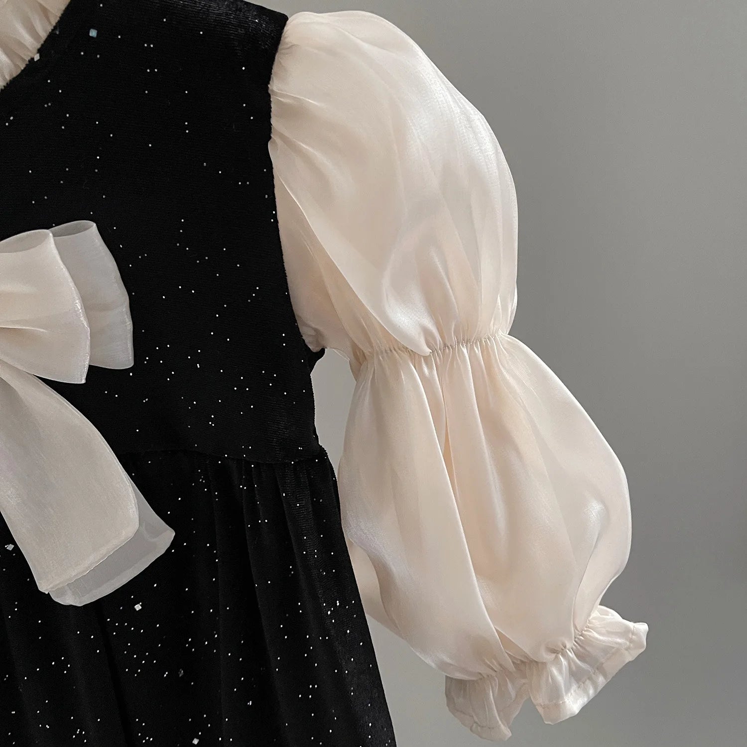 Pearl Bow Party Dress for Girls