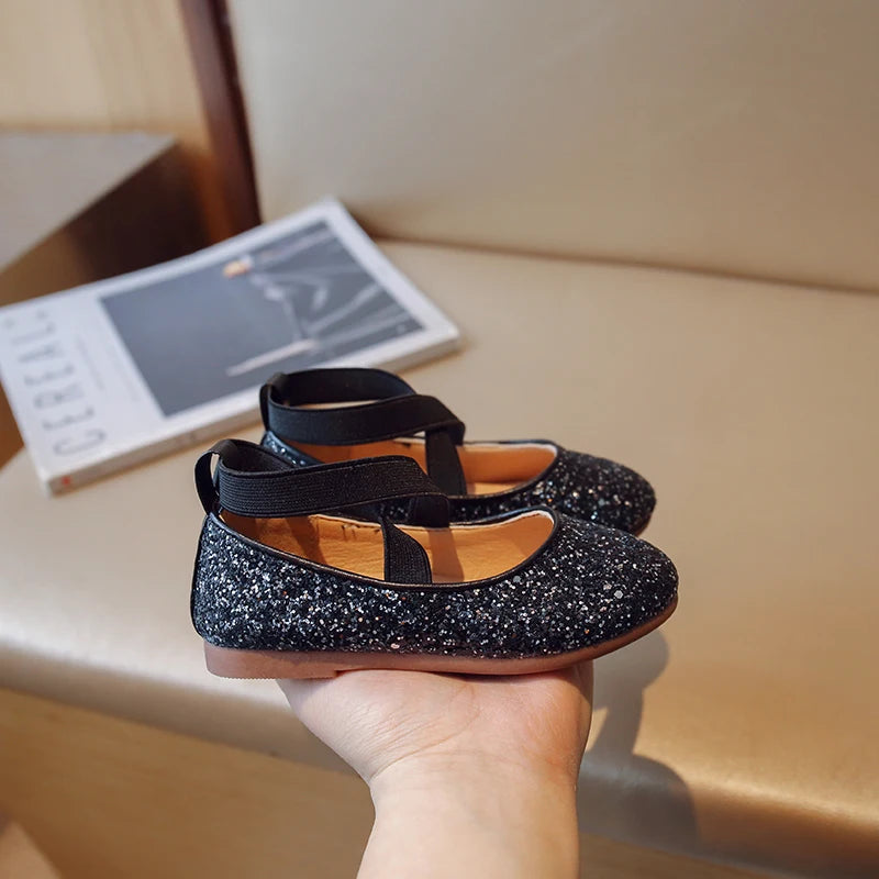 Sparkle Twirl Glitter Ballerina Shoes