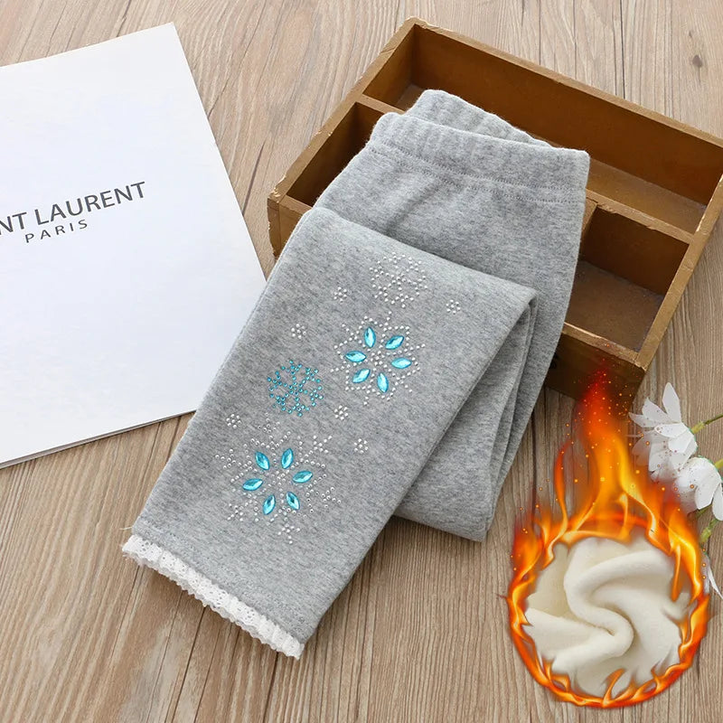 Frosty Sparkle Winter-Leggings