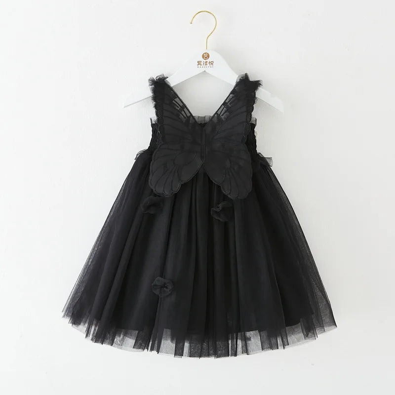 Girls’ Butterfly Fairy Dress with Wings