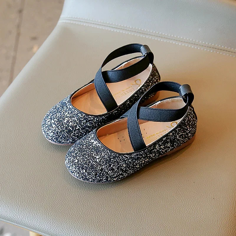 Sparkle Twirl Glitter Ballerina Shoes