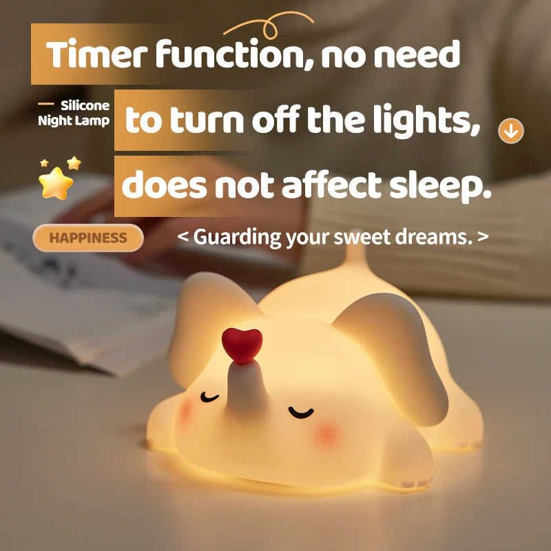 Loving Elephant Silicone Night Lamp