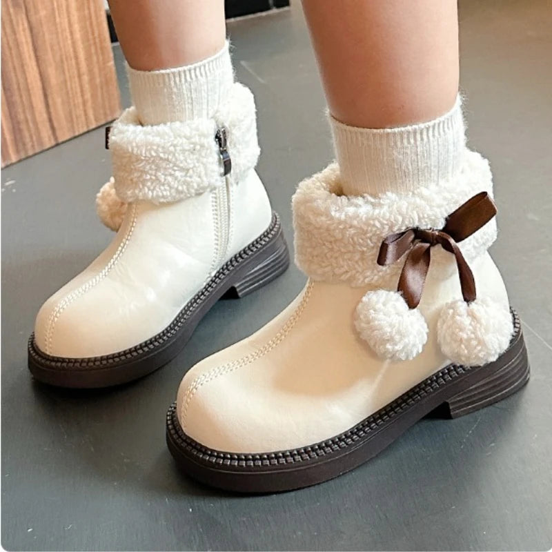 Pom-Pom Lined Winter Boots