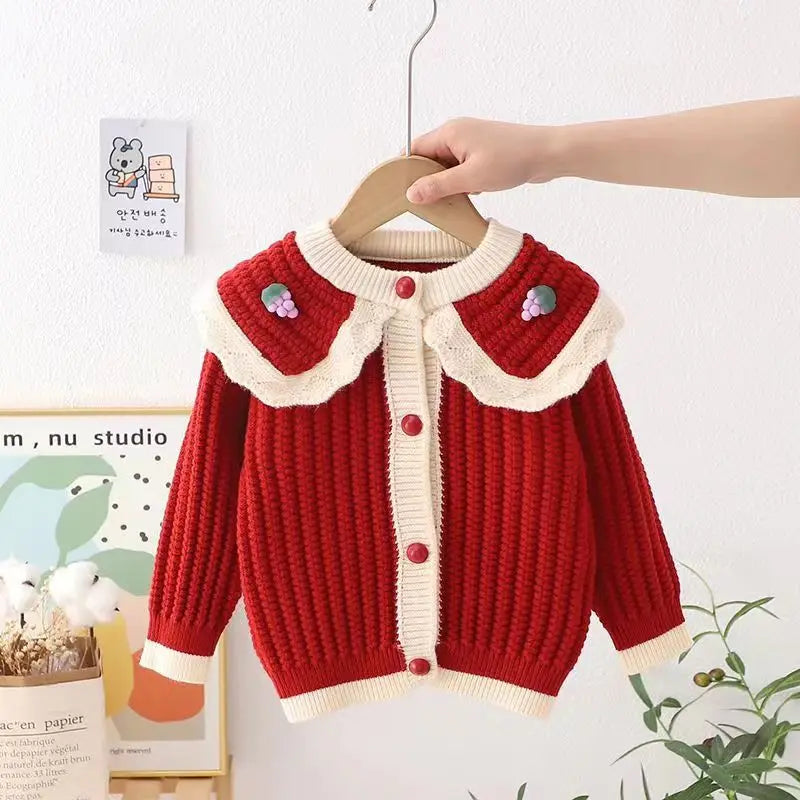 Berry Sweet Knitted Cardigan