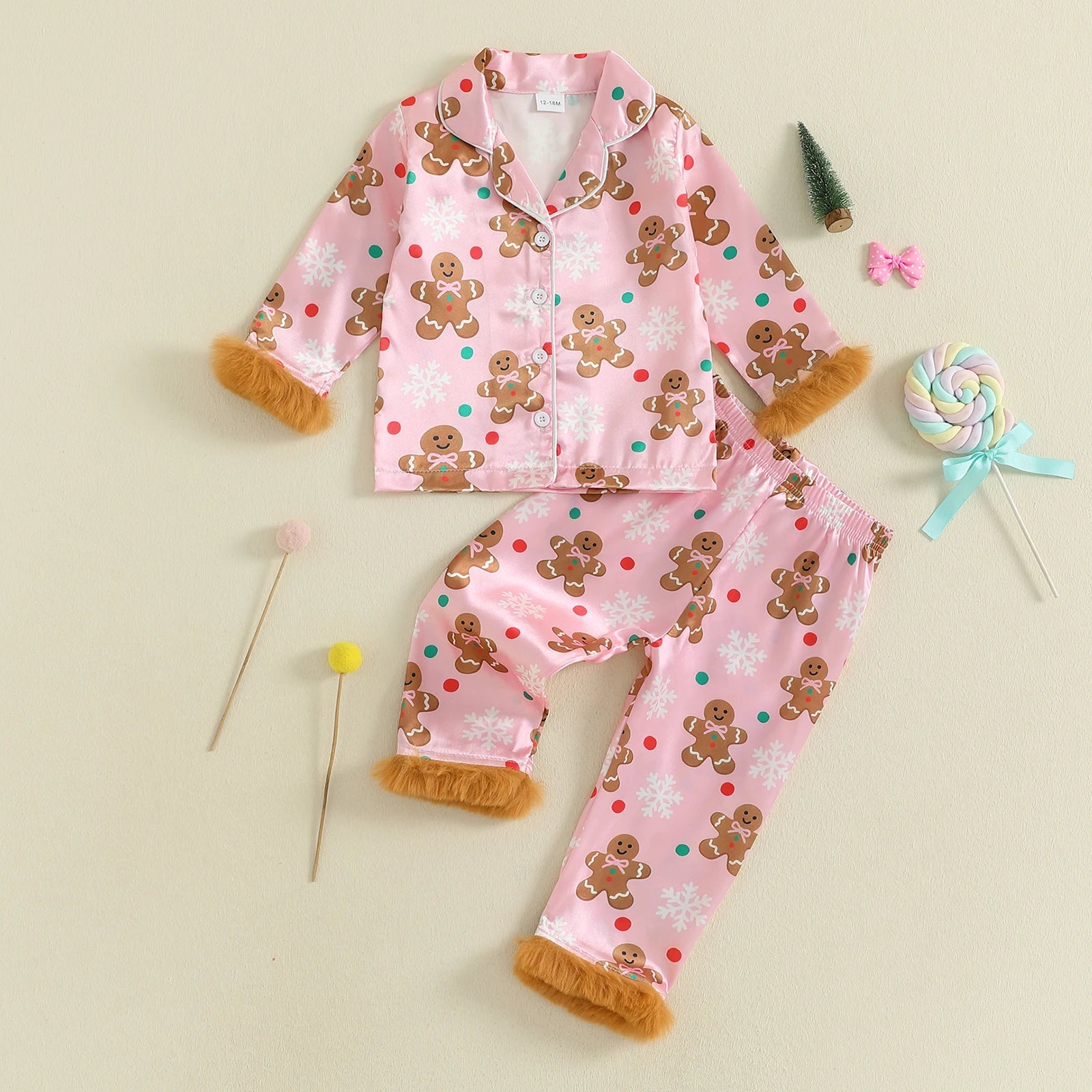 Gingerbread Dreams Kids Pajamas