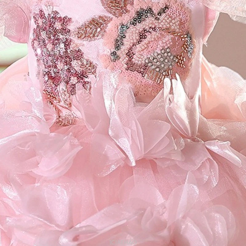 Blush Bloom Luxury Floral Dress