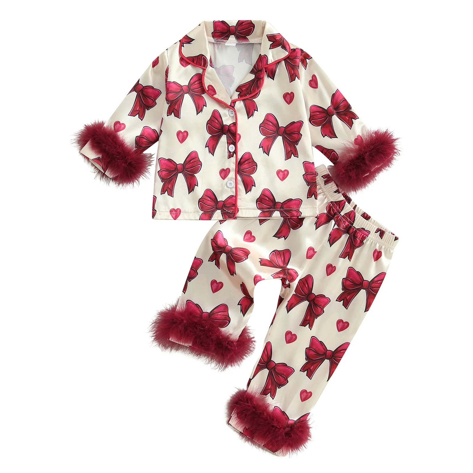 Berry Bow Kids Pajamas