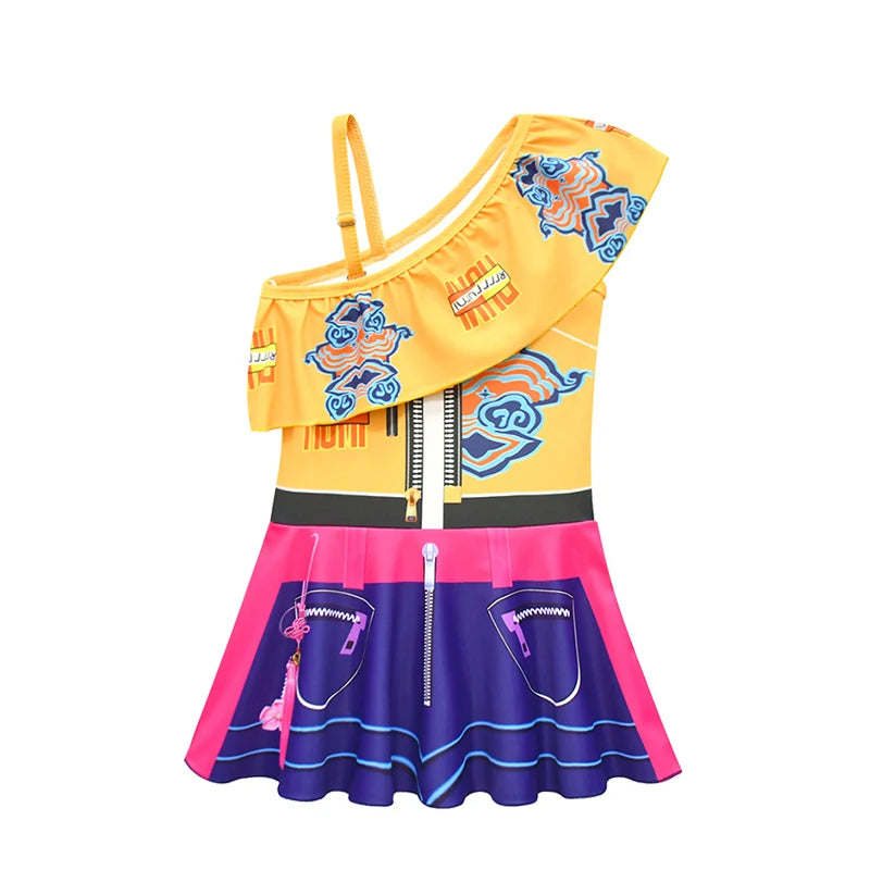 Girls’ Golden Stage K-Pop Warrior Swimsuit