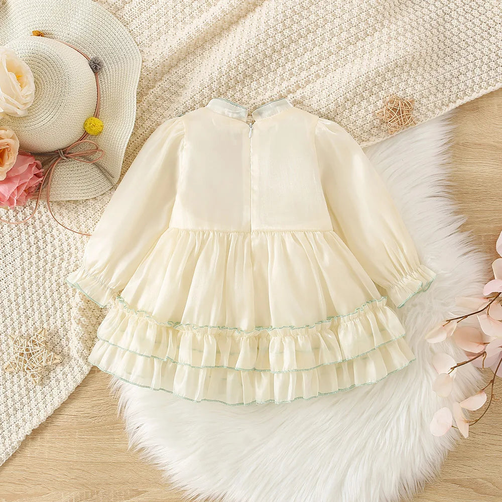 Baby Vintage Floral Lace Dress