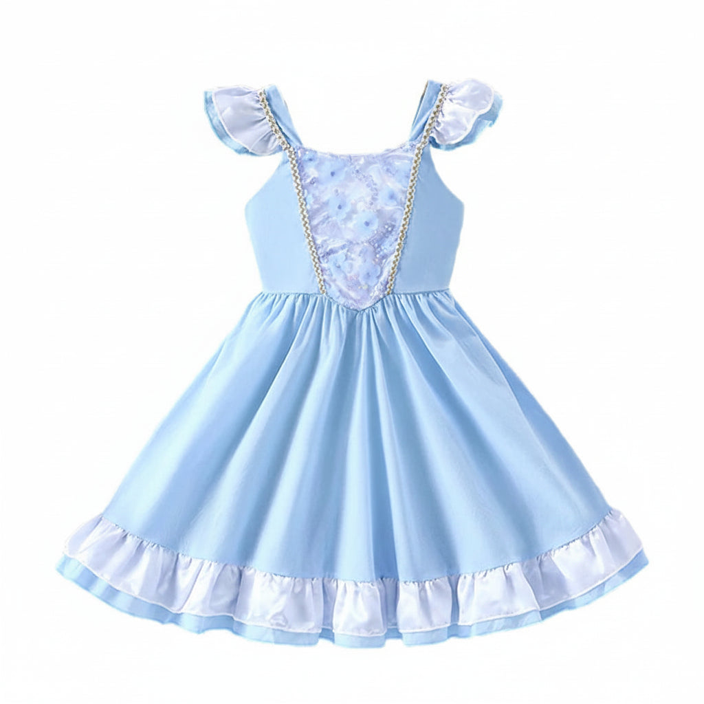 Sky Blue Princess Dress for Girls