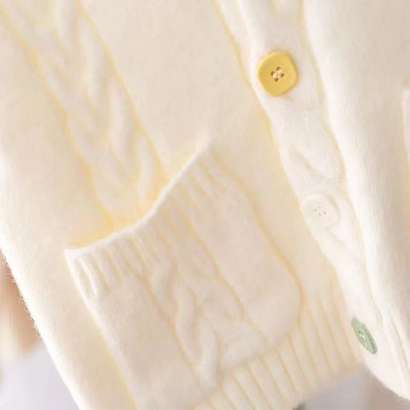 Gilet classico in maglia con bottoni