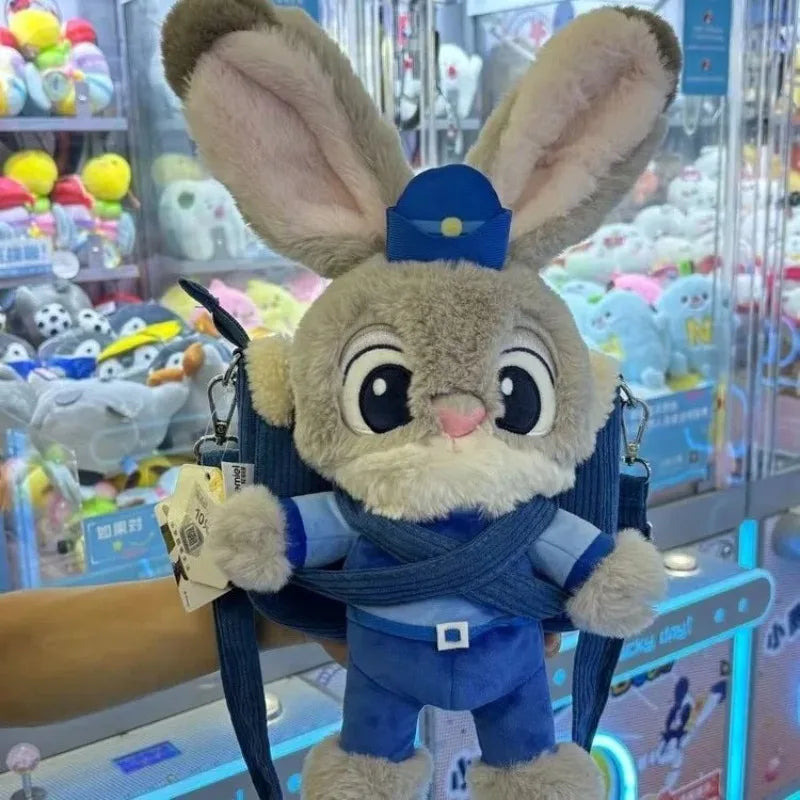 Borsa a tracolla a forma di coniglietto di peluche