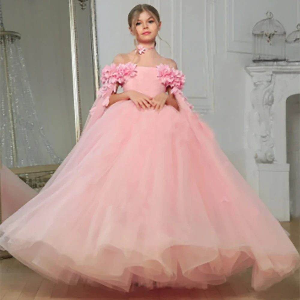 Floral Royalty Kids' Party Dress