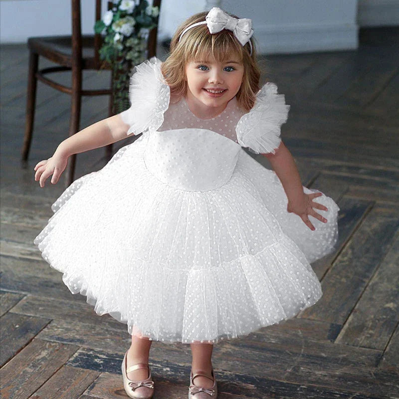 Vestido de fiesta infantil de tul – Colores