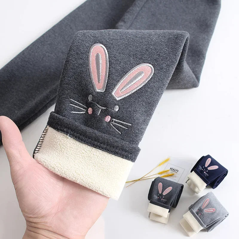 Bunny Cuddles Fleece-Lined Leggings