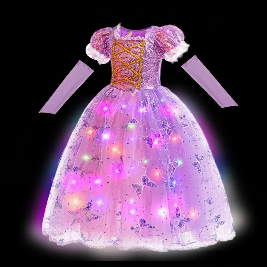 Twilight Garden Light-Up Butterfly Dress for Girls