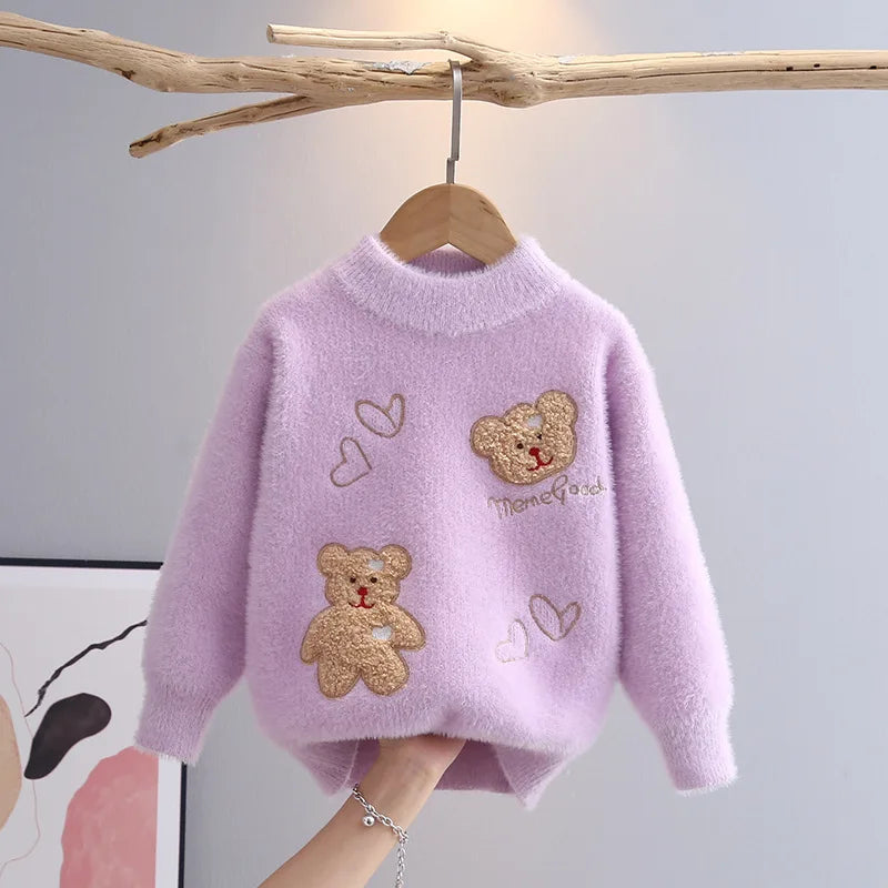 Teddy Patch Knit Sweater