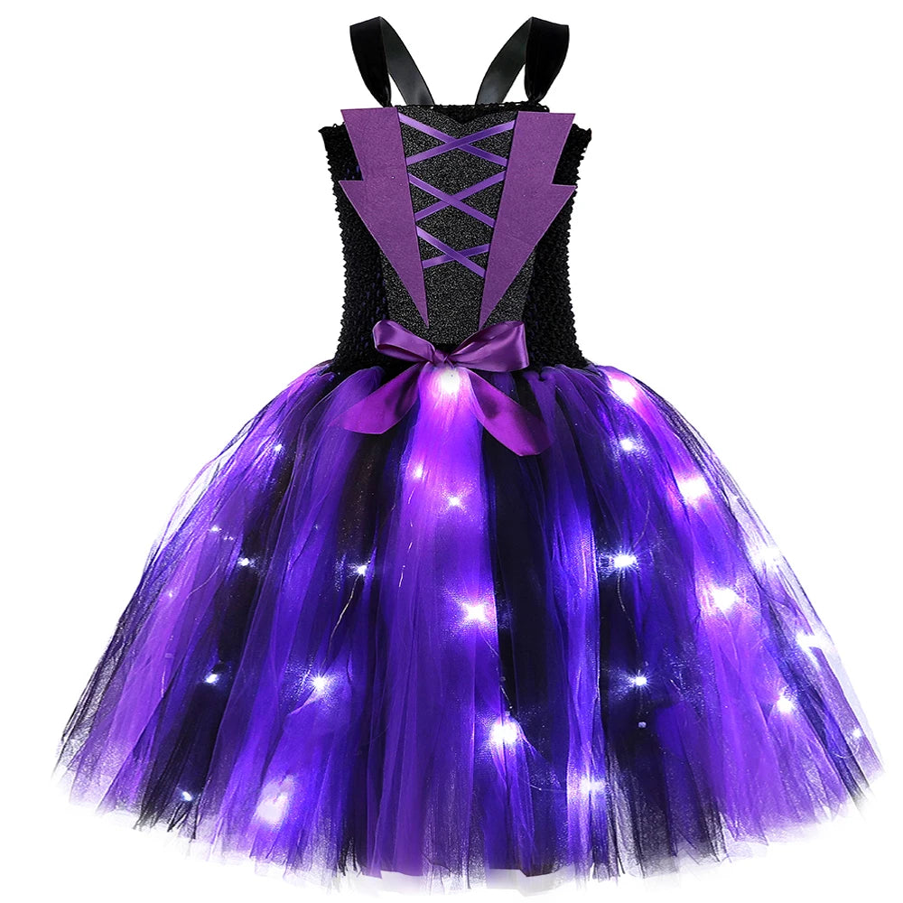Light Up Witch Costume Dress for Girls