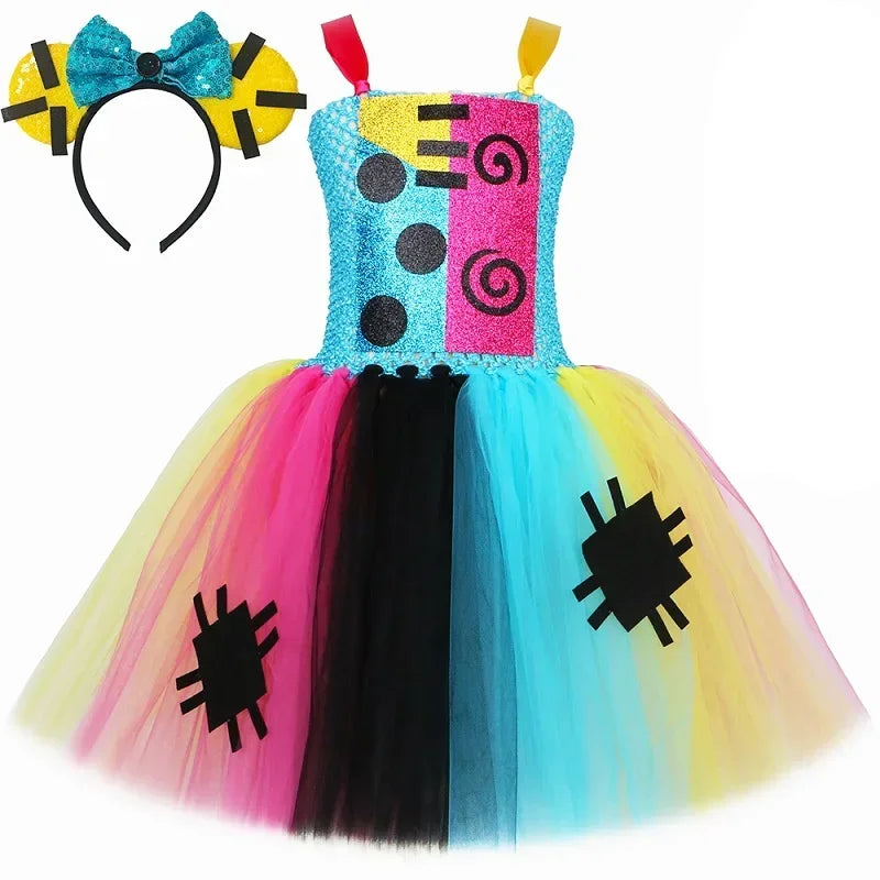 Colorful Patchwork Girl Costume