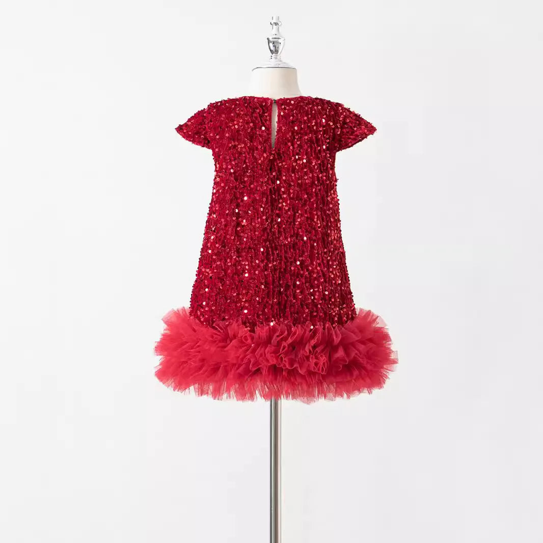 Red Sparkle Tutu Dress