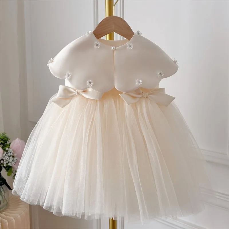 Ivory Pearl Petal Dress