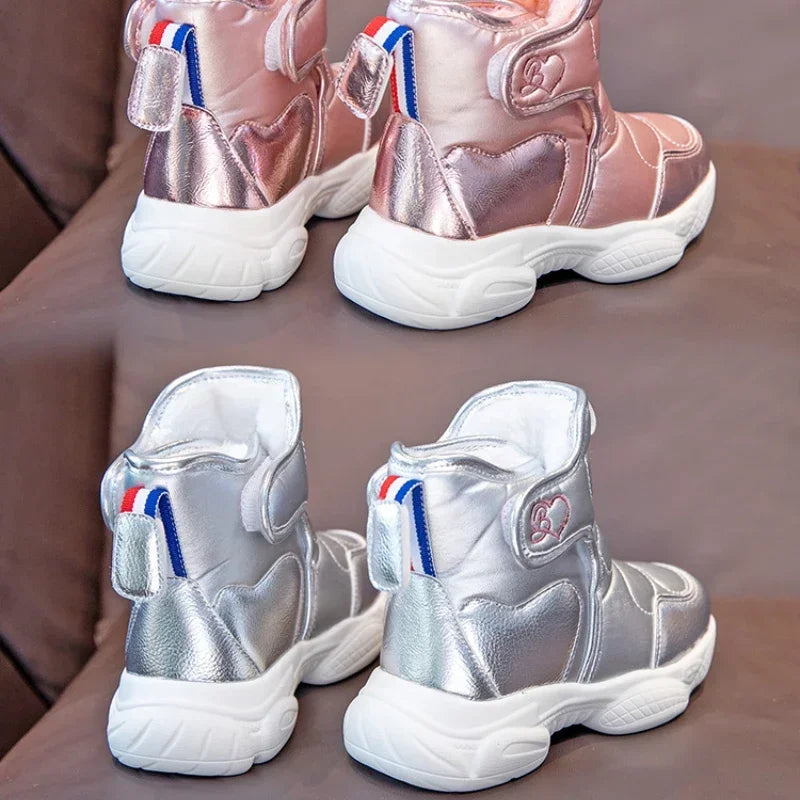 Girls' Silver Winter Boots