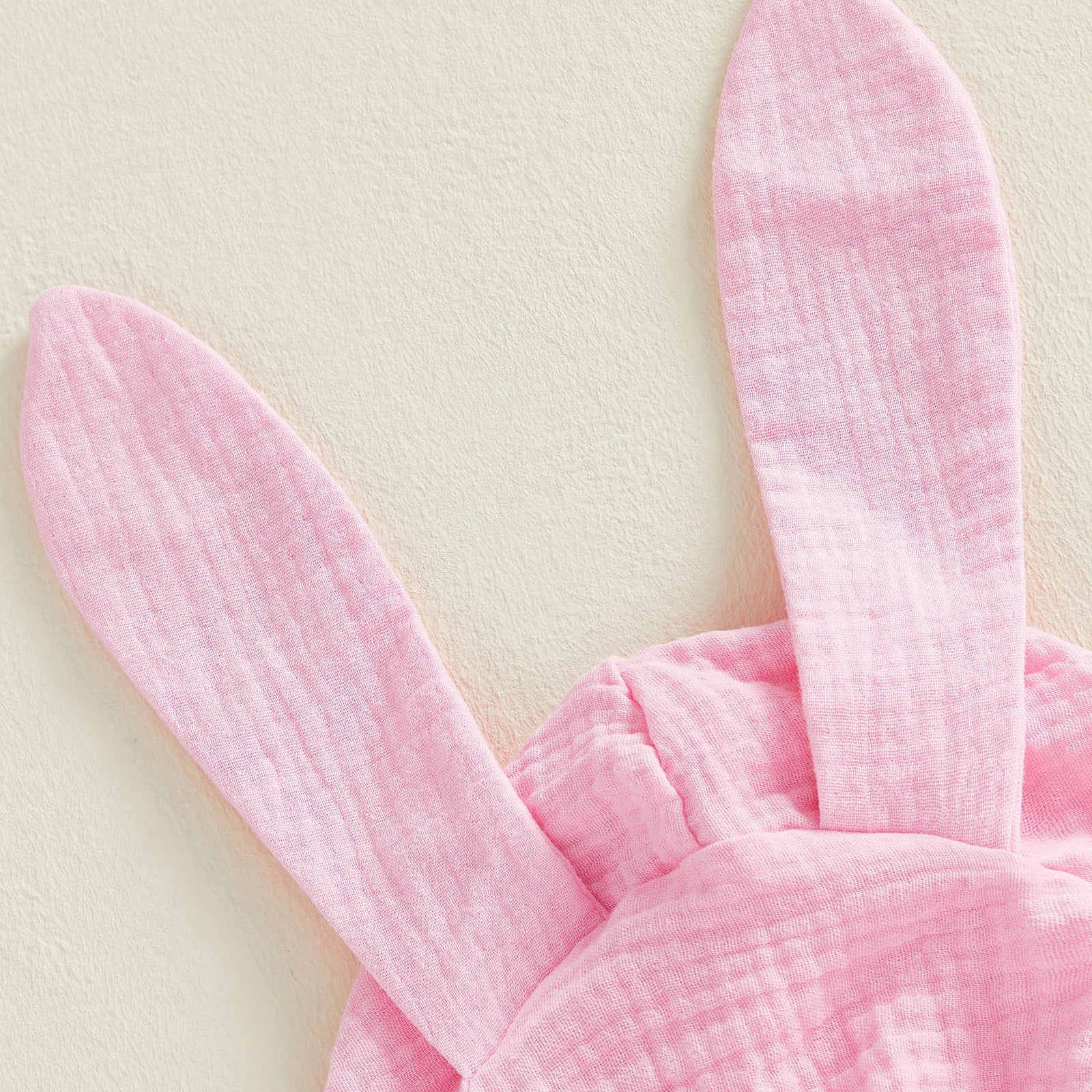 Baby Bunny Hooded Romper – Soft Muslin Cotton