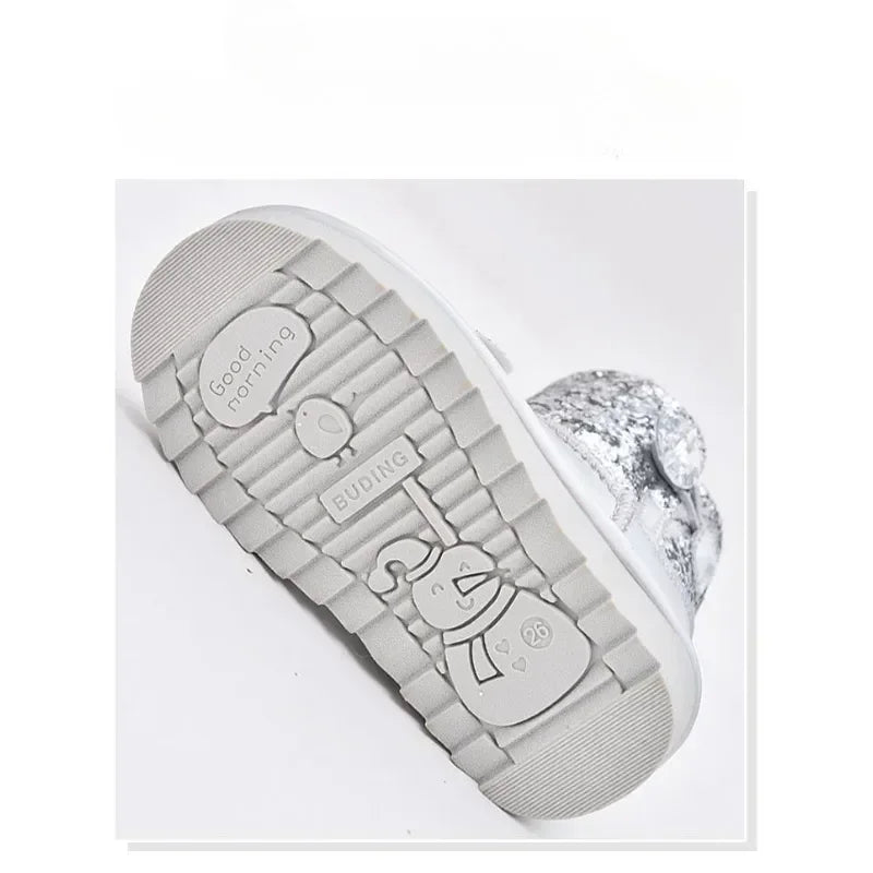 Snow Queen Girls’ Silver Winter Boots