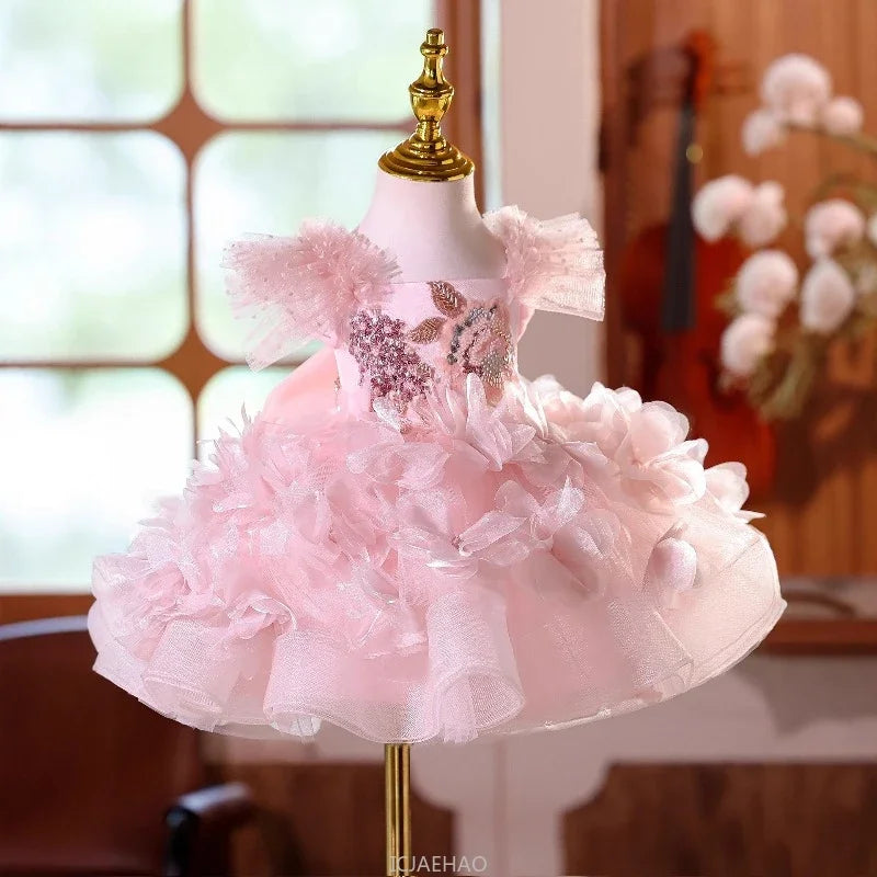 Blush Bloom Luxury Floral Dress