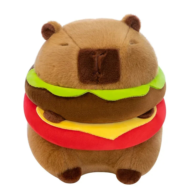 Burger Capybara Plush – Fluffy Capybaras